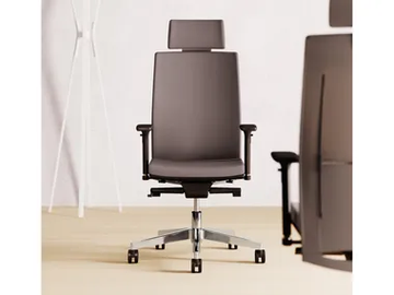 HELLÒ - Height-adjustable fabric executive chair with headrest by Las Mobili - view 2